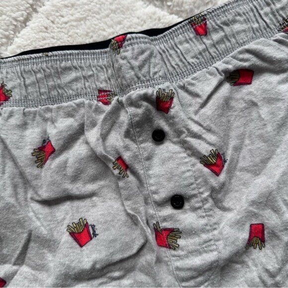 Victoria's Secret PINK | Gray French Fry Sleep Shorts | Size Medium - Picture 4 of 10